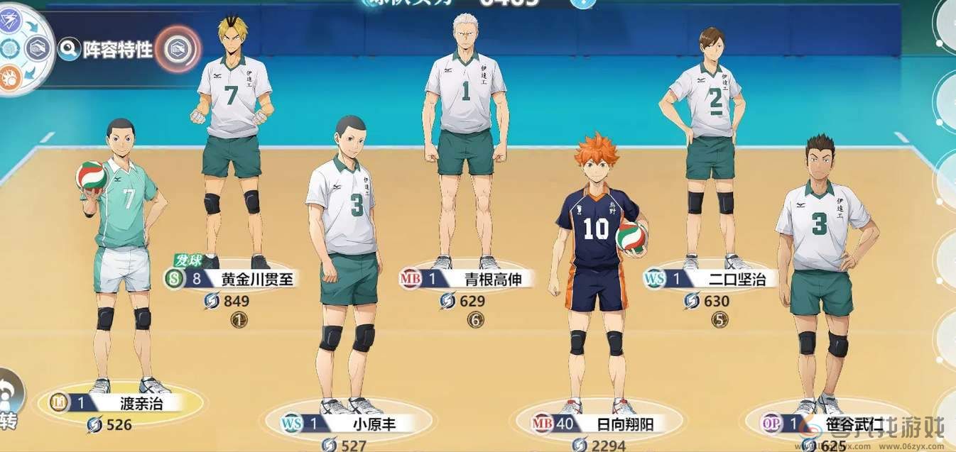 排球少年新的征程阵容搭配推荐(图3) 排球少年新的征程阵容搭配推荐(图3)